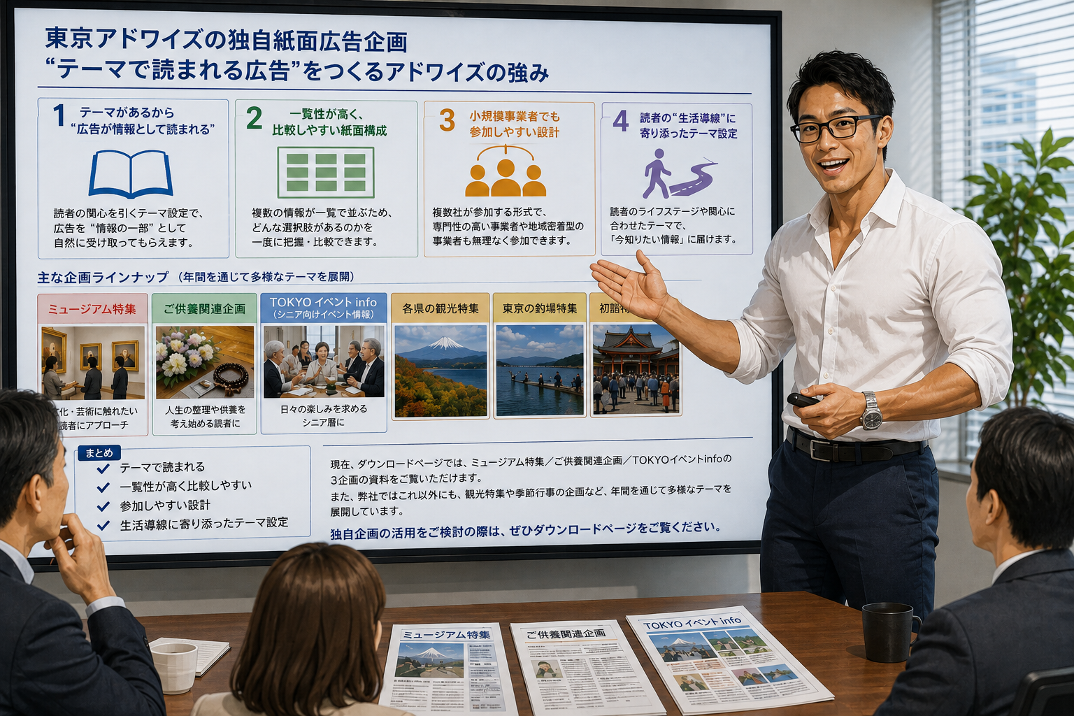 東京アドワイズの独自紙面広告企画